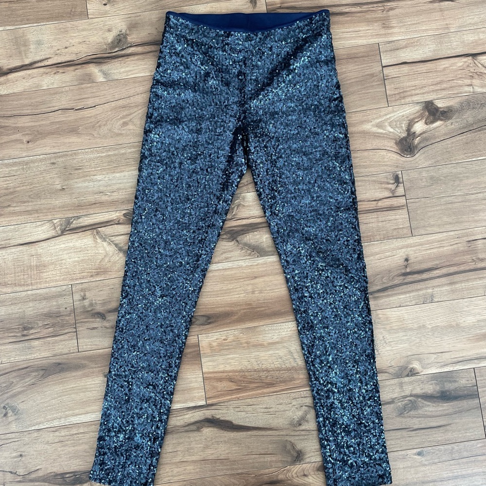 La Cite Navy Blue Sequins Pants